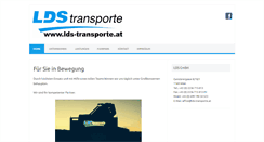 Desktop Screenshot of lds-transporte.at